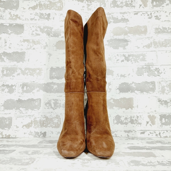 New Steve Madden Annya Brown Suede Knee High Boots C690 - Picture 3 of 12